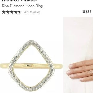 Monica Vinader riva diamond ring